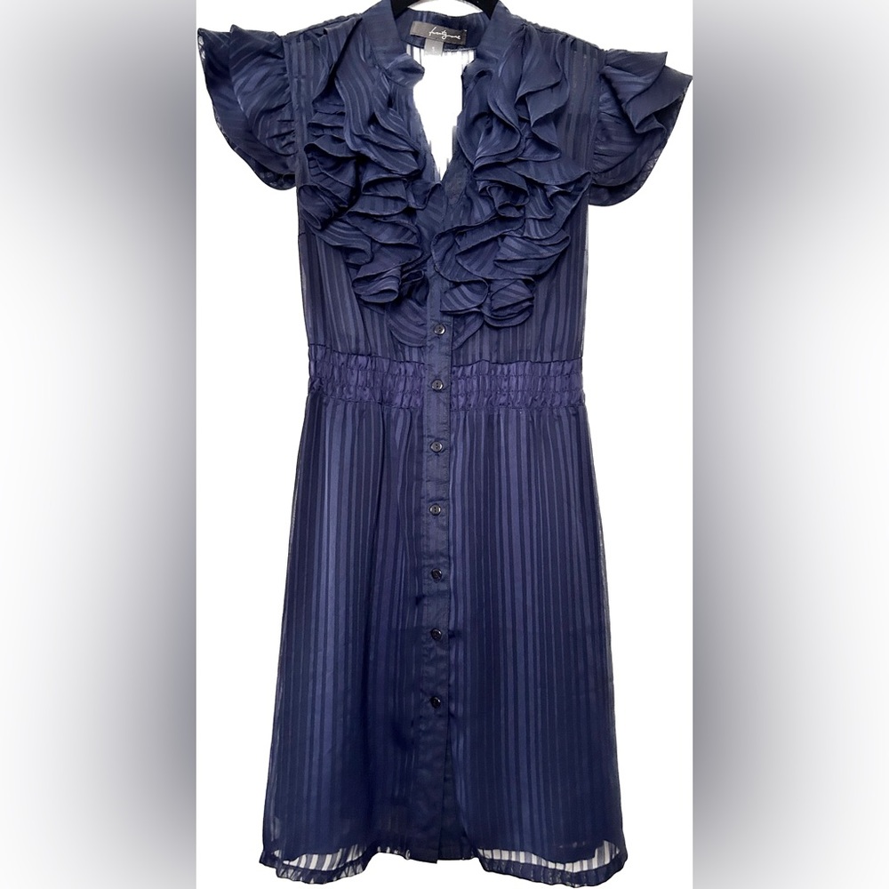 Ruffle front button down Mini